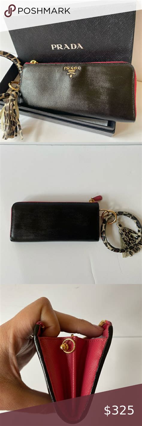 prada bow wallet price|Prada wallet outlet.